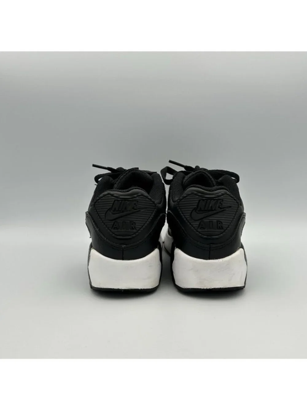 Nike Air Max 90 Youth Size 5.5Y Leather GS Black White Shoes Sneakers CD6864-010